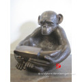 Bronze baby monkey statue scupture